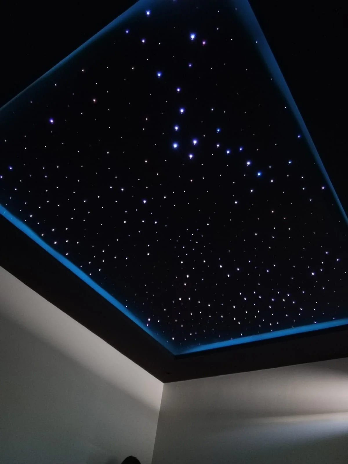 Constellations in blue. Decorative Lighting & Star Ceilings from the Mock Rock Gardening portfolio.