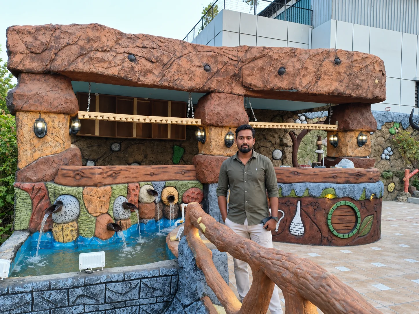 Handcrafted, from wall to waterfall. Mock Rock, Faux Wood & Sculptures from the Mock Rock Gardening portfolio.