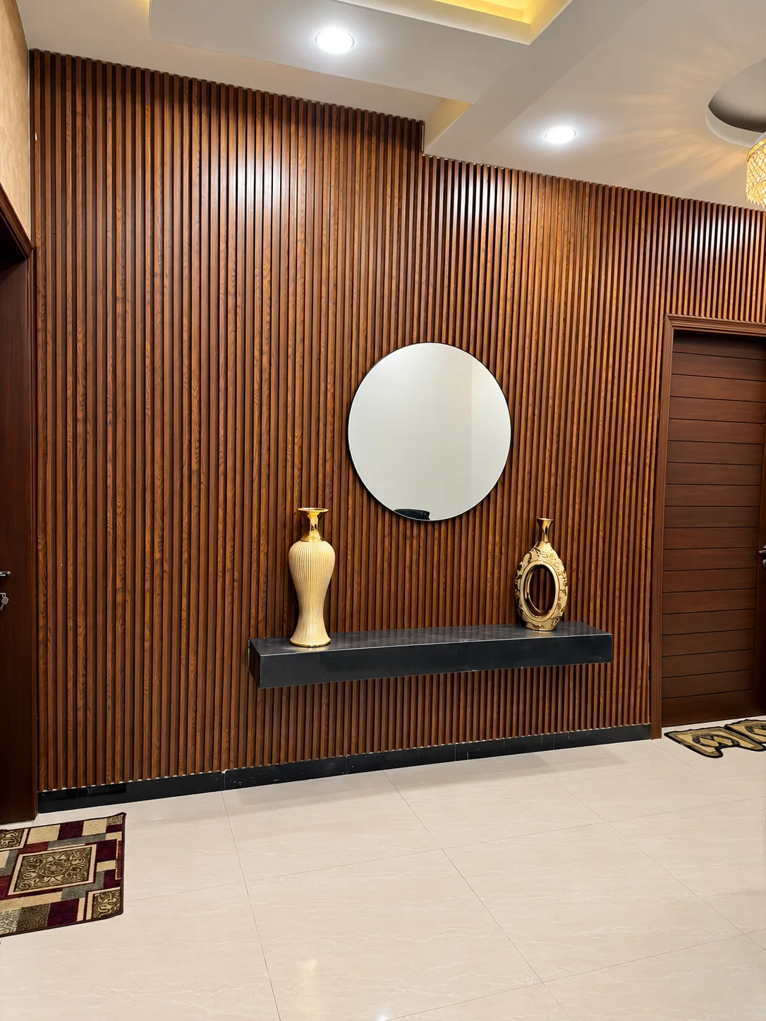 A warm welcome in wood. Interior Design & Fit-Out from the Mock Rock Gardening portfolio.