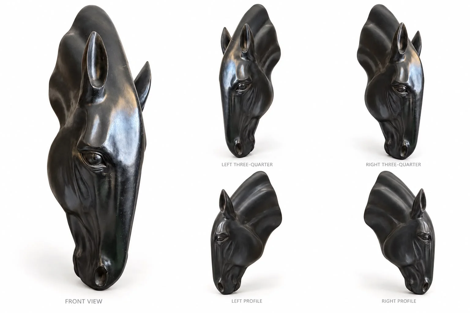 The black stallion. Fiberglass Art from the Mock Rock Gardening portfolio.