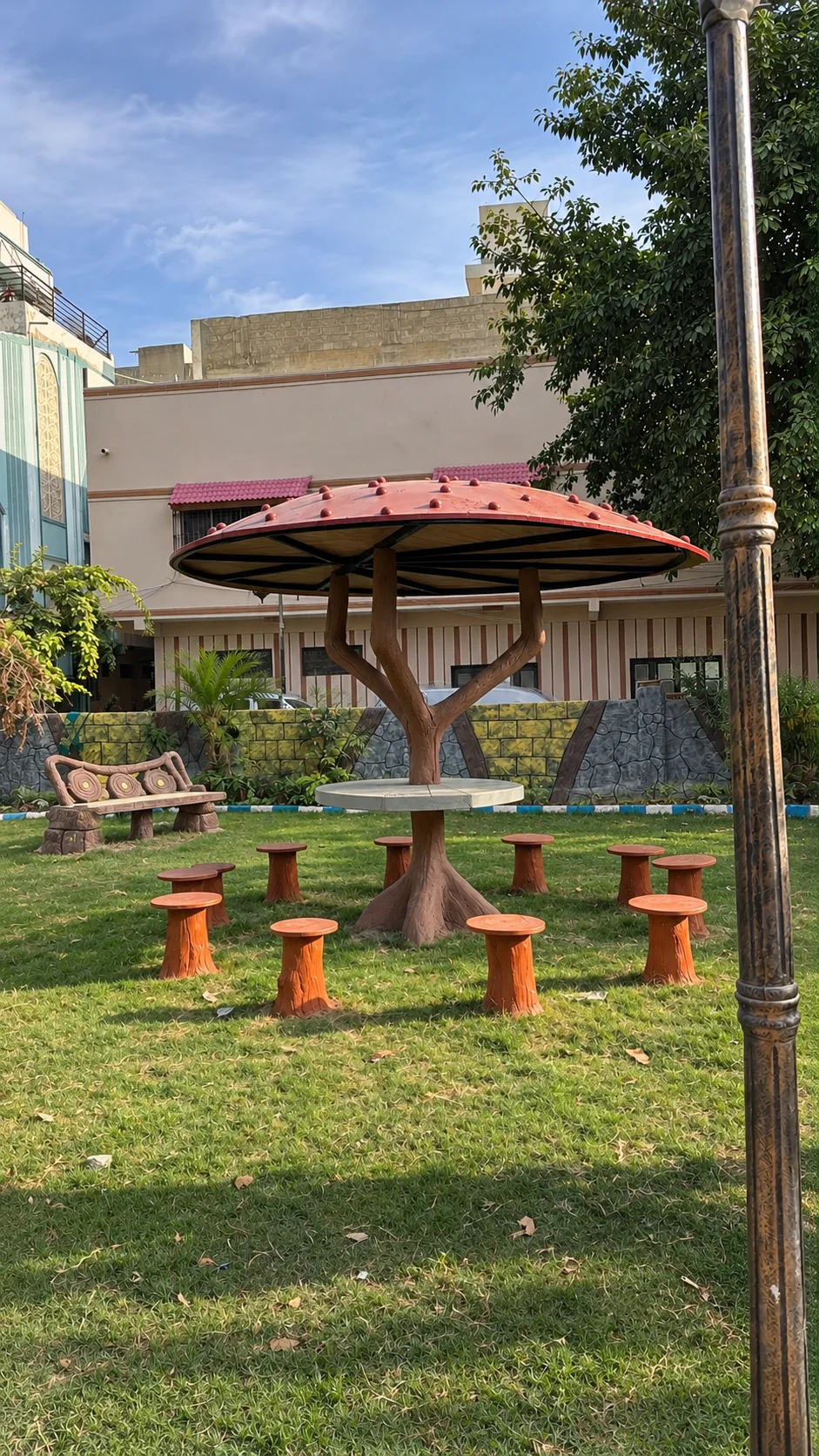 The neighbourhood gazebo. Landscape Design & Gardening from the Mock Rock Gardening portfolio.